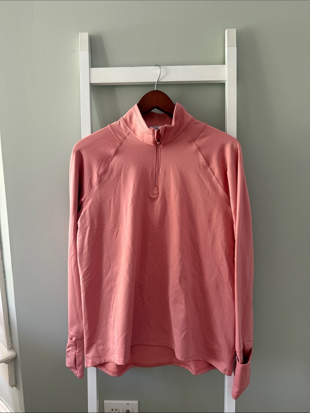 Athleta Conch Pink Whistler Half-Zip Pullover Top